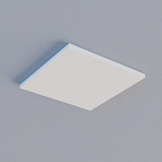 Gray Honeycomb Panel 3D Model