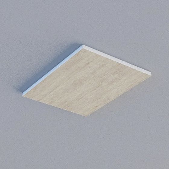 Frameless Honeycomb Panel in Gray