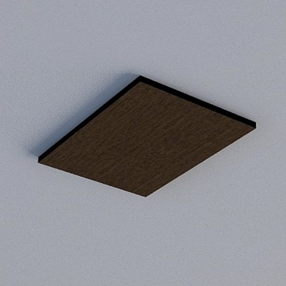 Gray Frameless Honeycomb Panel 3D Model for Modern Interiors