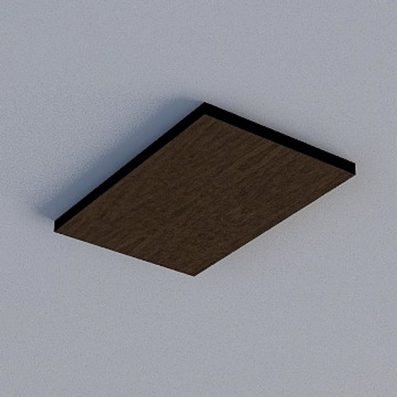 Frameless Honeycomb Panel 3D Model in Gray