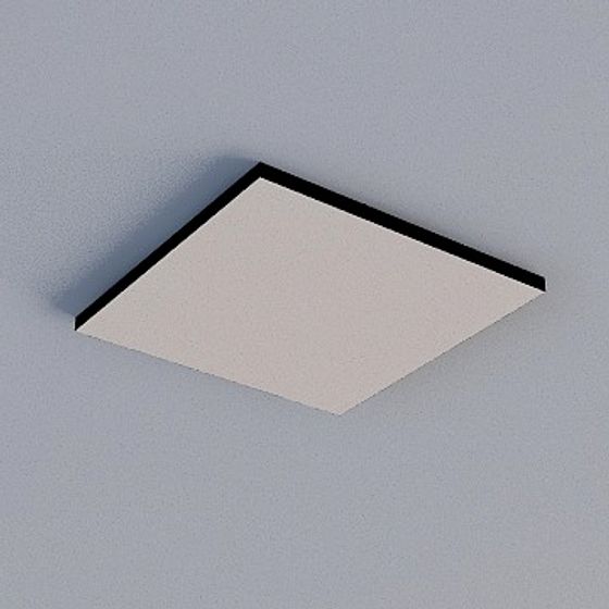 Elegant Gray Frameless Honeycomb Panel in Milk Coffee Color 3D Model