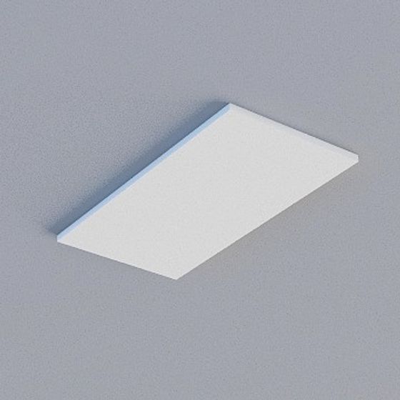 Sleek Frameless Honeycomb Panel 3D Model in Gray