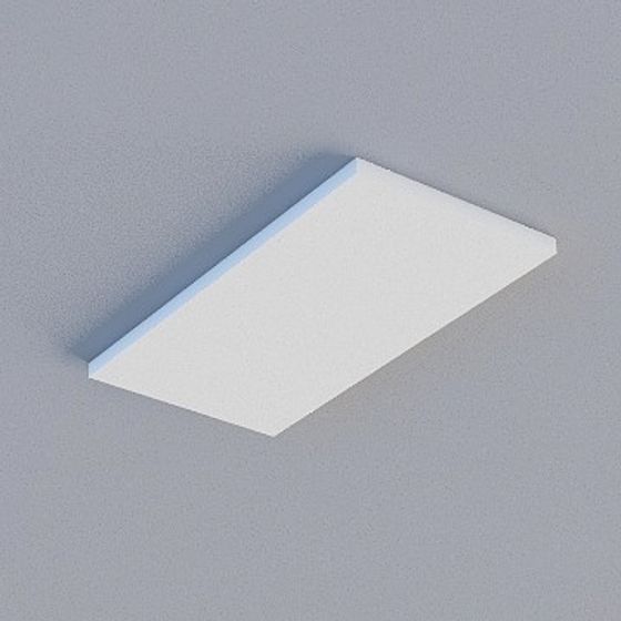 Frameless Honeycomb Panel 3D Model in Greek Crystal White