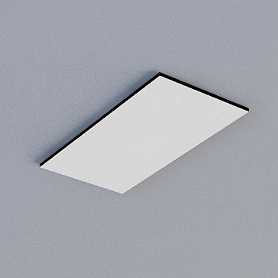 Frameless Honeycomb Panel 3D Model in Greek Crystal White