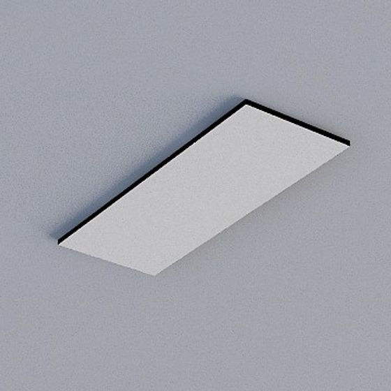 Contemporary Honeycomb Panel 3D Model in Dark Grey Pattern