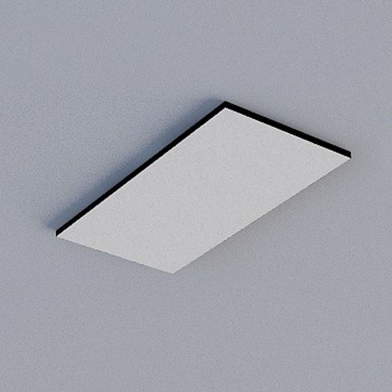 Frameless Honeycomb Panel (Dark Grey Pattern) 3D Model in Gray