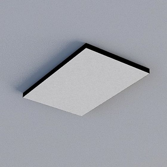 Frameless Honeycomb Panel 3D Model in Dark Grey Pattern