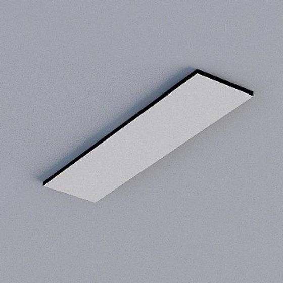 Frameless Honeycomb Panel 3D Model in Dark Grey Pattern