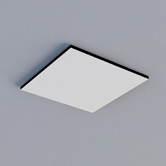 Frameless Honeycomb Panel 3D Model in Light Gray