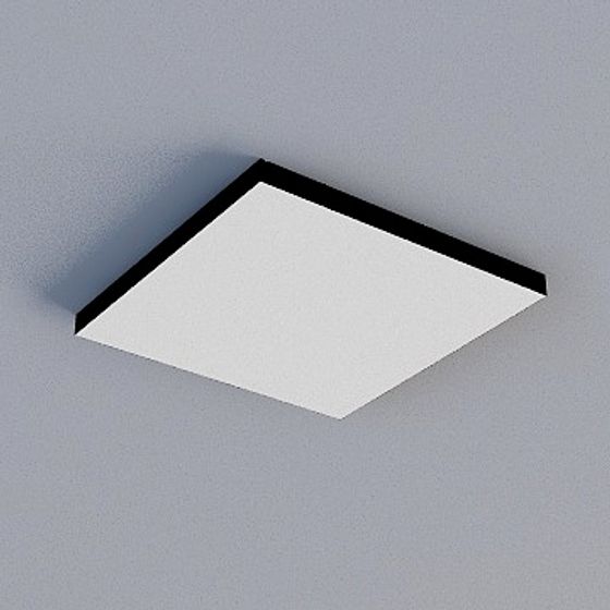 Frameless Honeycomb Panel 3D Model in Soft Off-White