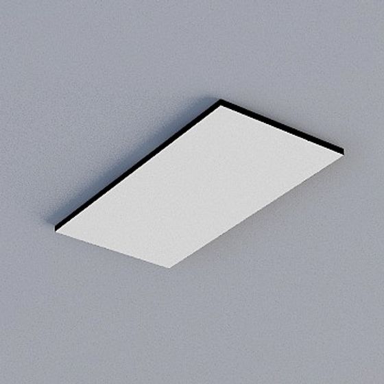 Gray Frameless Honeycomb Panel 3D Model for Modern Interiors