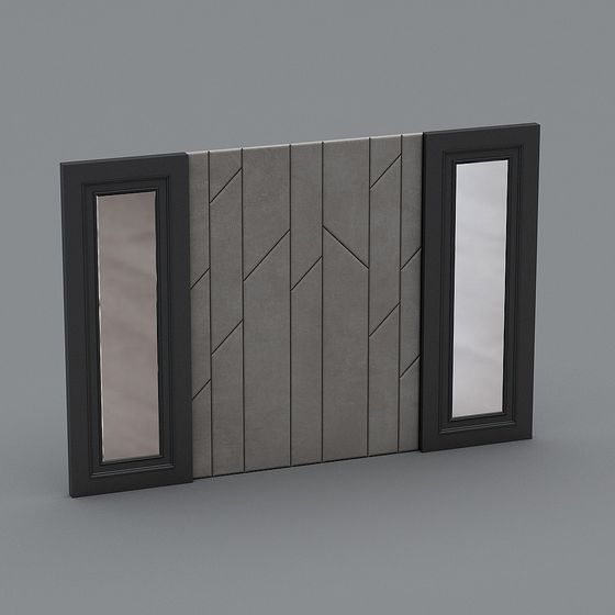 Stylish Minimalist Door 3D Model for Modern Design