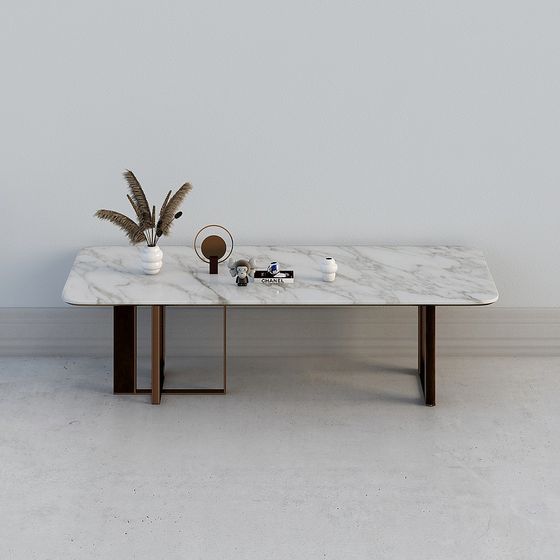 Elegant Marble Coffee Table 3D model