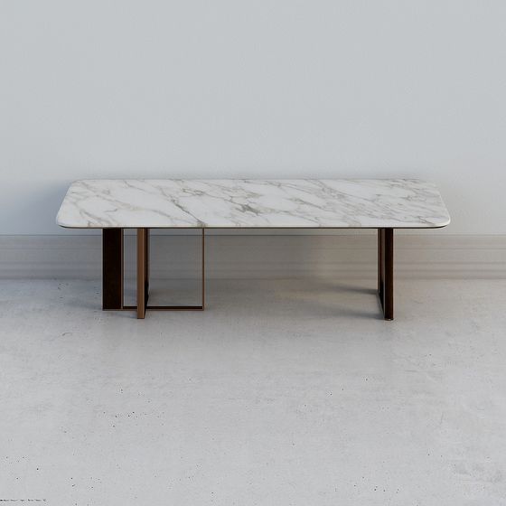 Elegant Marble Coffee Table 3D model