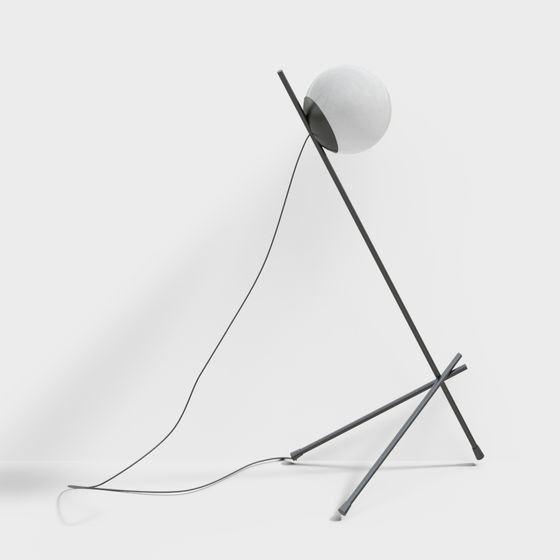 Minimalist Floor Lamp 3D model