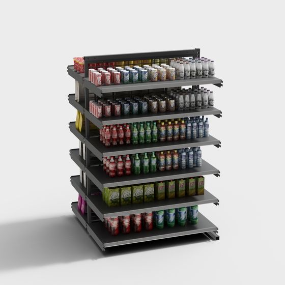 Multi-Layer Shelf 3D Model for Creative Projects
