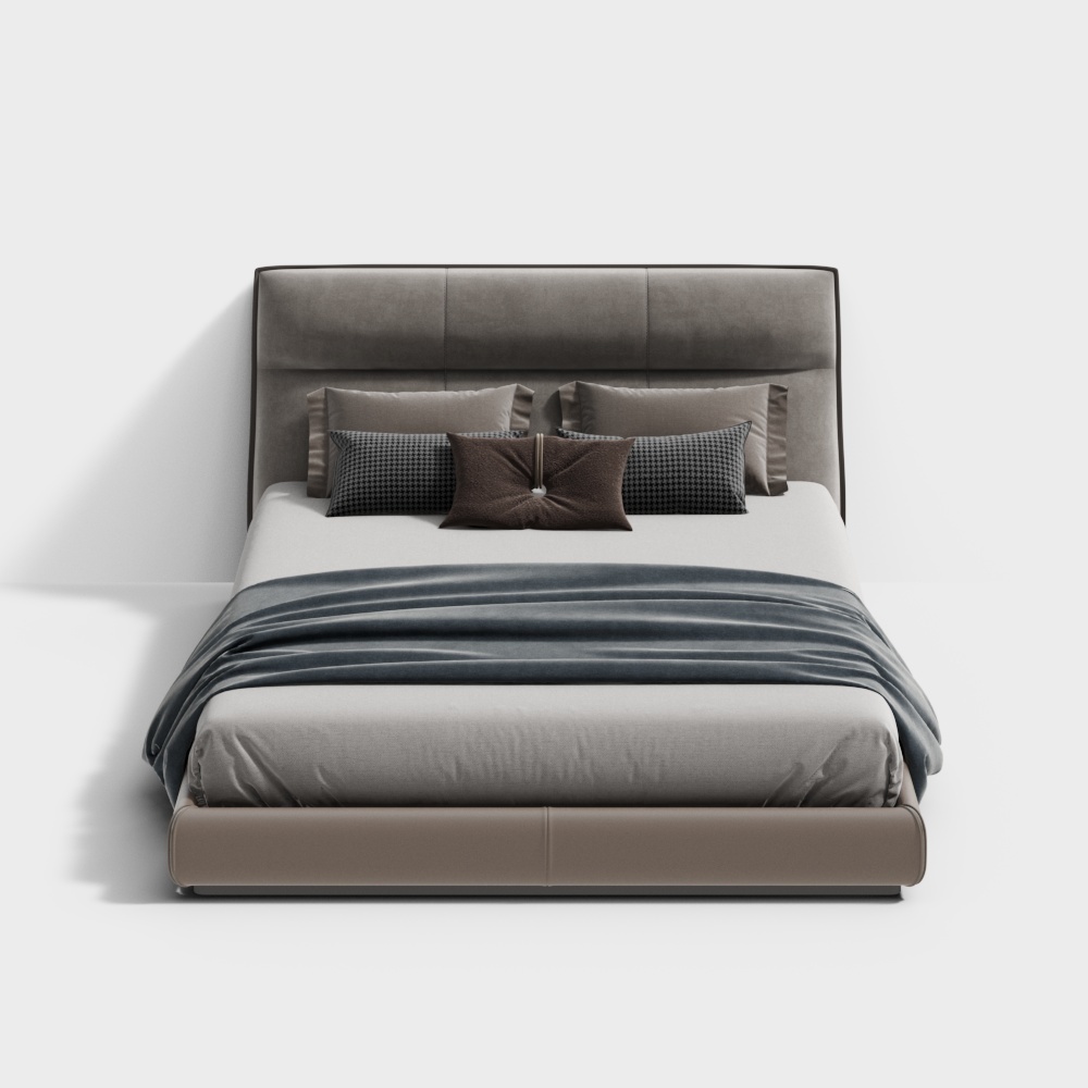 Modern bedroom double bed