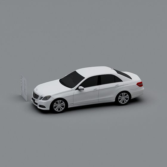 Sleek Low-Poly Car 3D model with High Detail