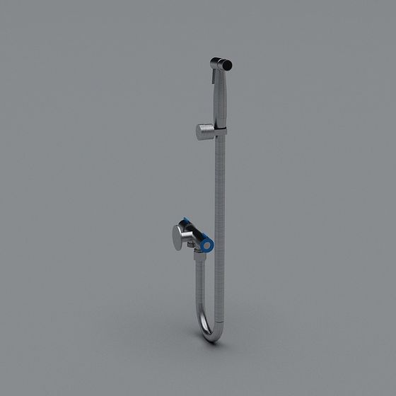 Low-Poly Shower Head 3D model for Modern Design