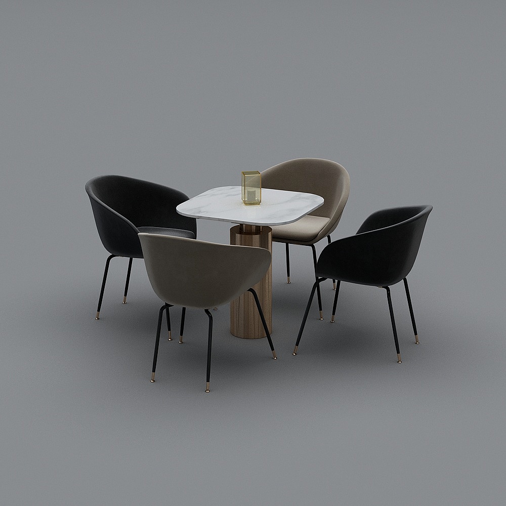 Modern Cafe 8 - Table and chair combination