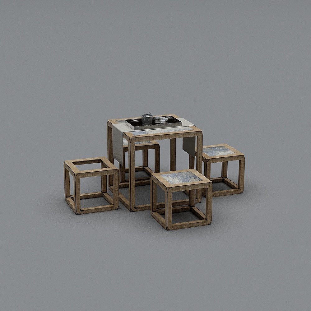 カジュアルなテーブルと椅子