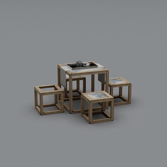 カジュアルなテーブルと椅子