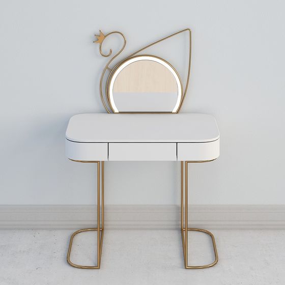 Chambre de fille minimaliste-maquillage de chambre