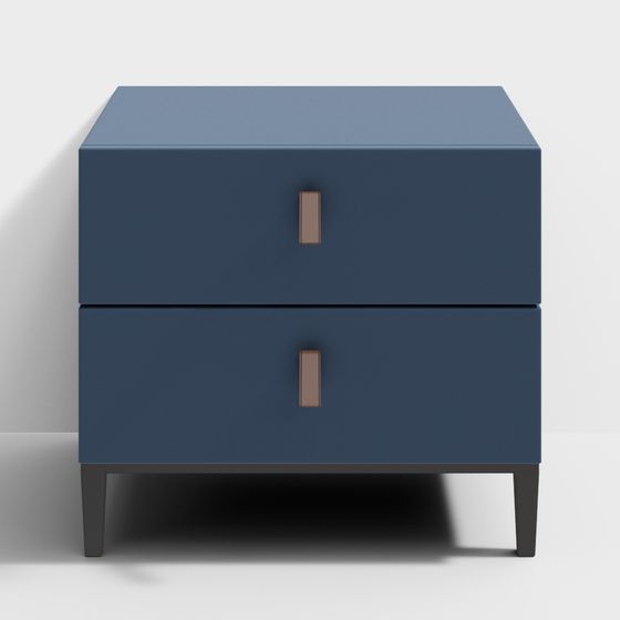 Modern Minimalist Nightstand 3D model