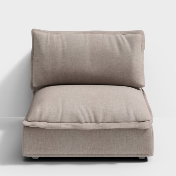 Stylish Low-Polygon Armchair 3D model