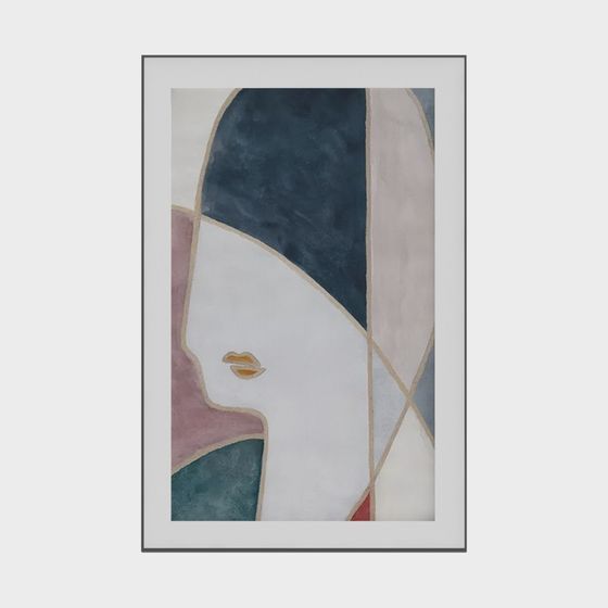 Abstract Female Silhouette 3D model