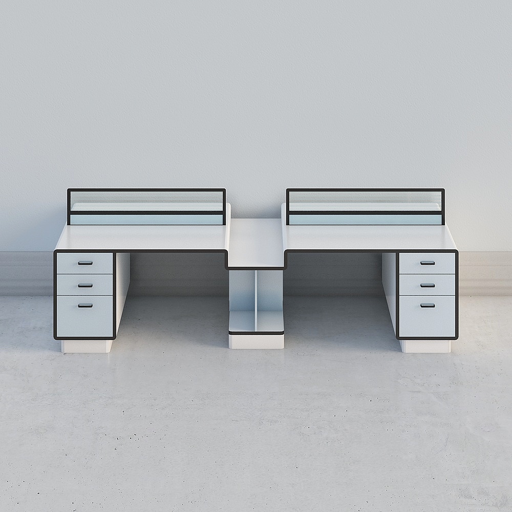 辦公桌-四人位-tk01