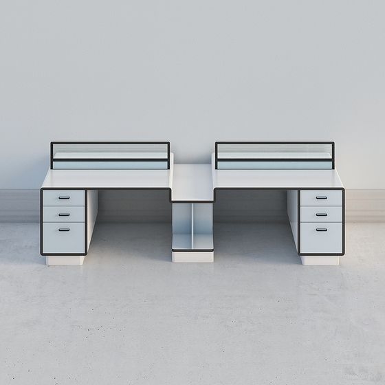 辦公桌-四人位-tk01