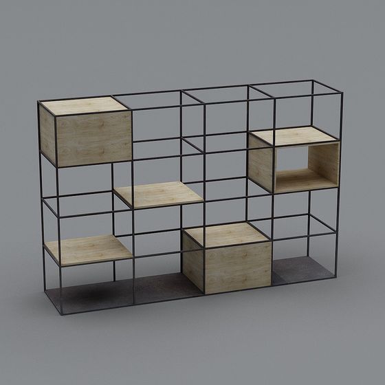 Urban Grid Shelf 3D model