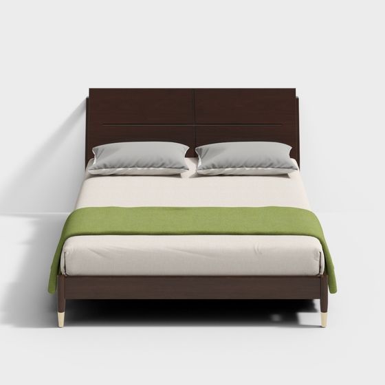 Stylish Modern Bed Frame 3D model