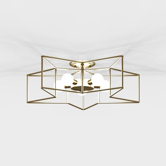 Elegant Geometric Line Light 3D model