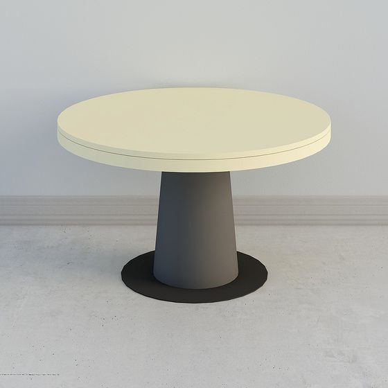 Stylish Low-Poly Round Table 3D model