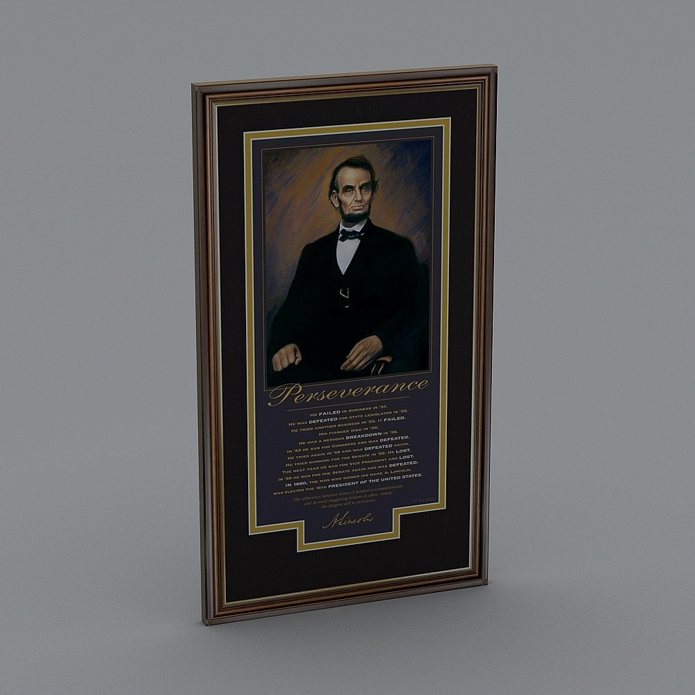Lincoln Portrait 3D Model