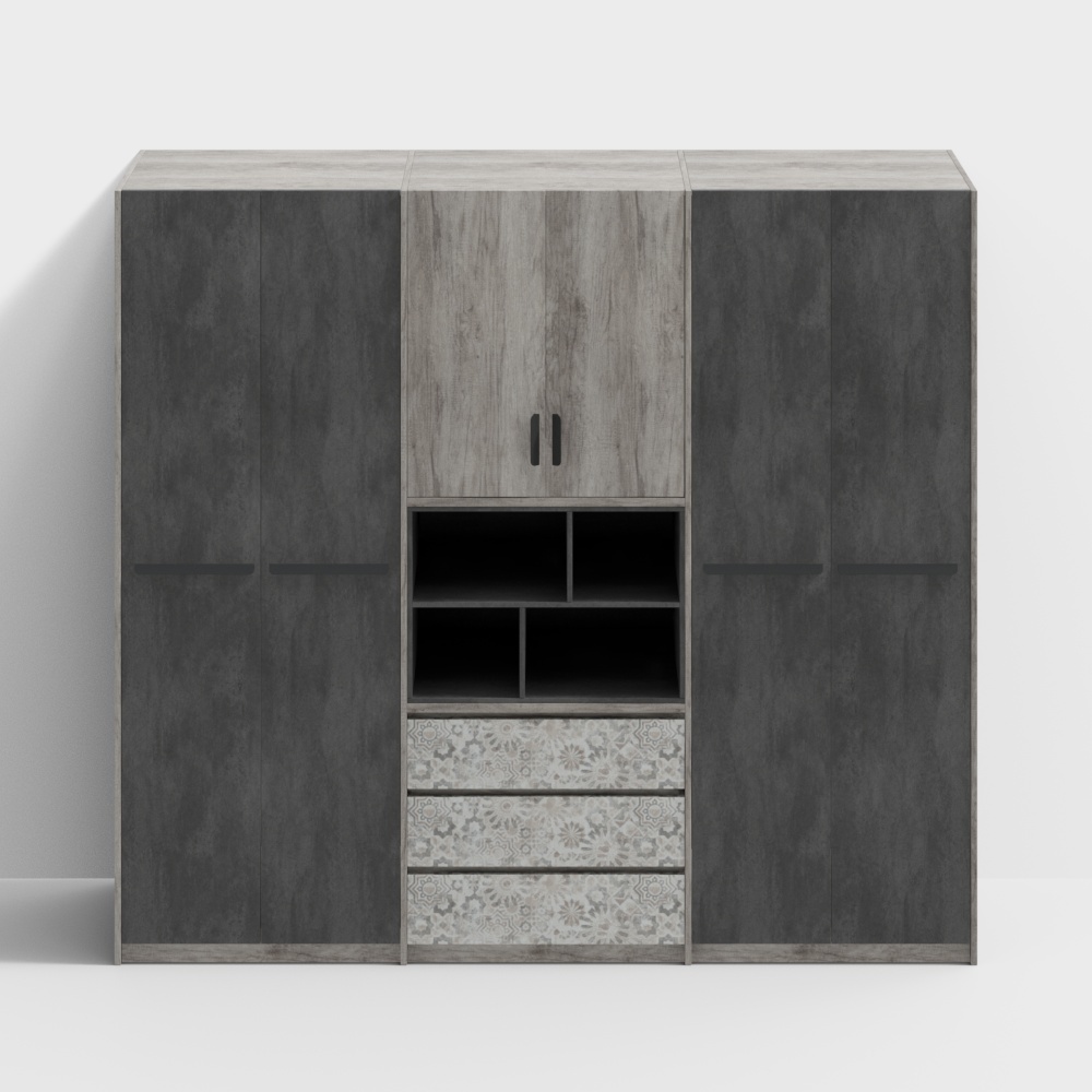 Armadio Combinato a Sei Porte S36005