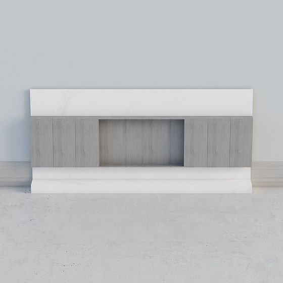 Stylish Urban Living Room TV Cabinet 3D model