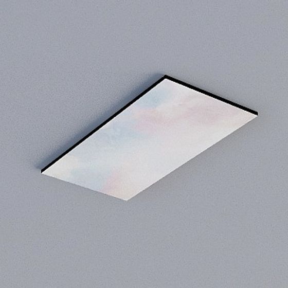 Frameless Honeycomb Panel 3D Model in Gray