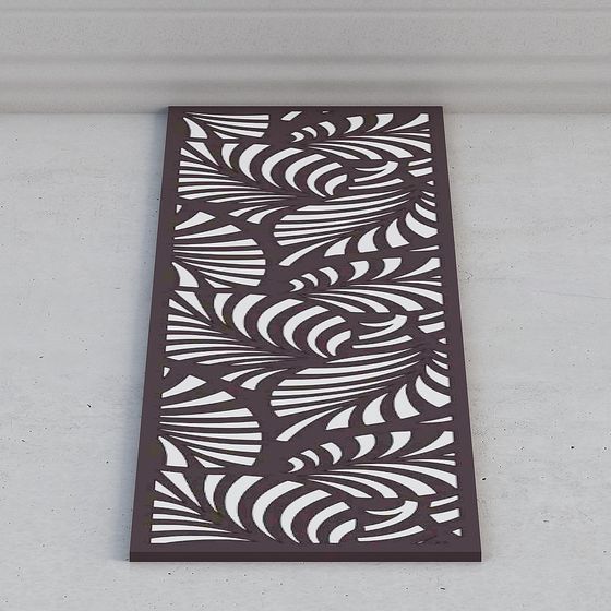 Artistic Abstract Ripple Partition 3D model for Contemporary Spaces