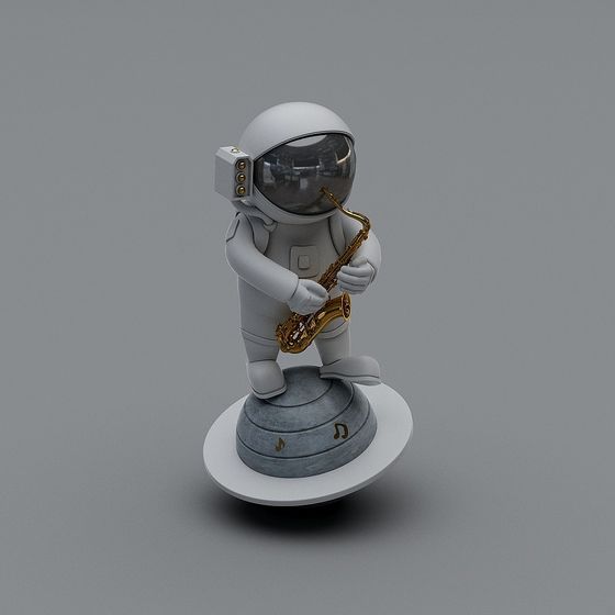 Ornement sculpture astronaute