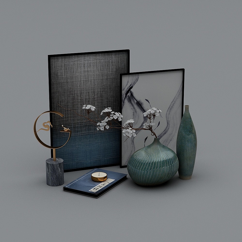 New Chinese jewelry ornaments decorative painting combination