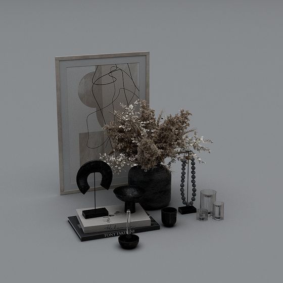 Minimalist 3D Model with Low Polygon Design