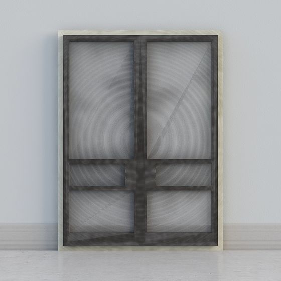 Stylish Low-Poly Door 3D Model for Modern Spaces