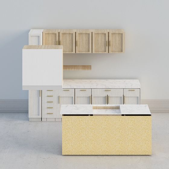 Urban Kitchen 3D Model Design