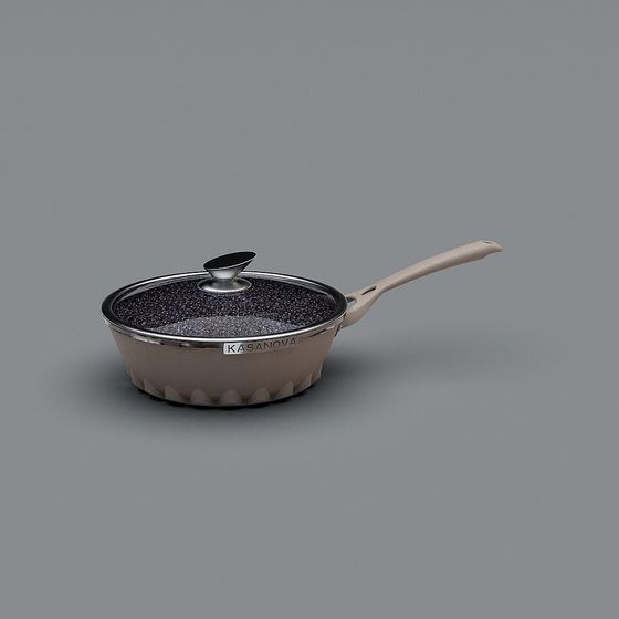 Stylish Frying Pan 3D model for Modern Kitchens