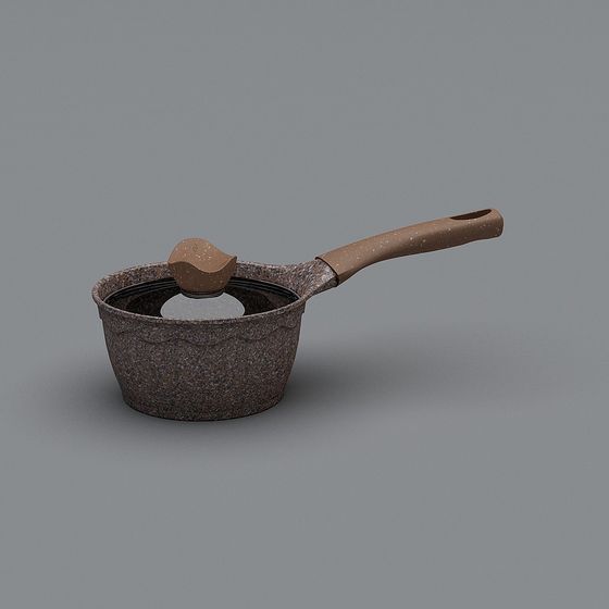 Low Poly Stylish Cooking Pot 3D model
