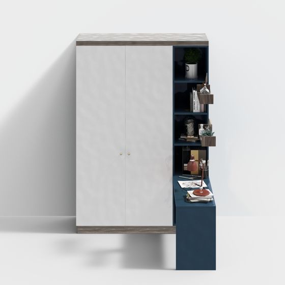 Stylish Multifunctional Storage Cabinet 3D model