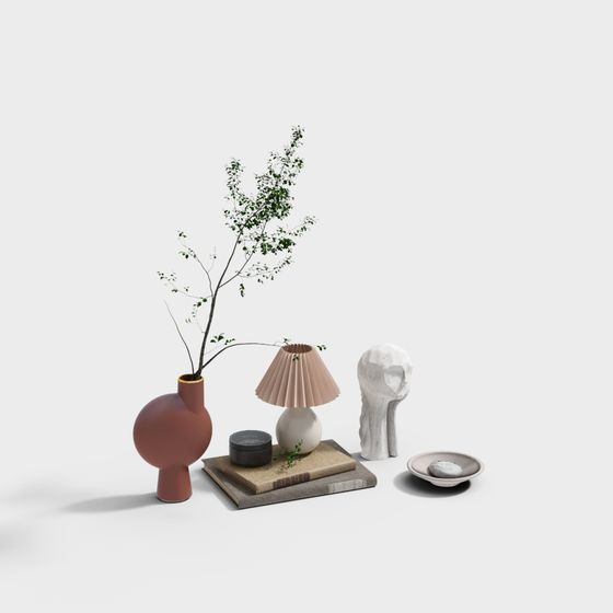 Minimalist Decor 3D model for Stylish Spaces